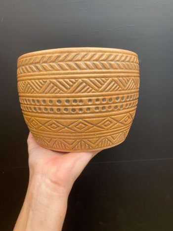 Vaso cerâmica tribal grande